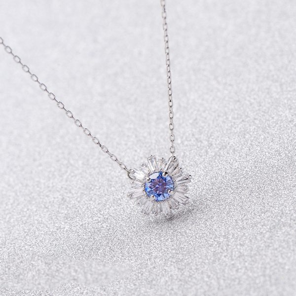 Swarovski 2025 Blue Sunflower Necklace - Image 2