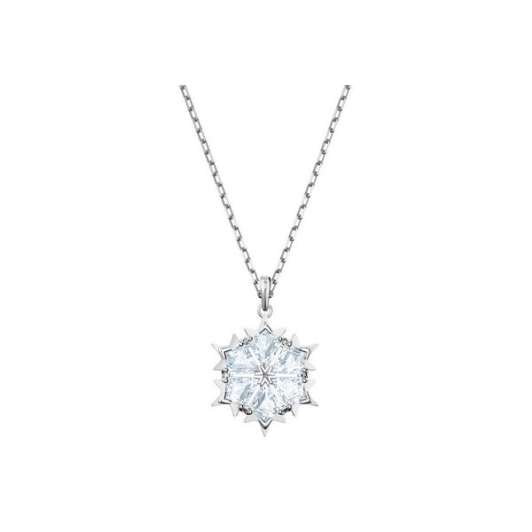 Swarovski Dazzling Swan women's aesthetic snowflake necklace - Image 2