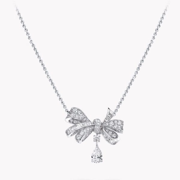 Graff Phantom Bow Zircon Necklace