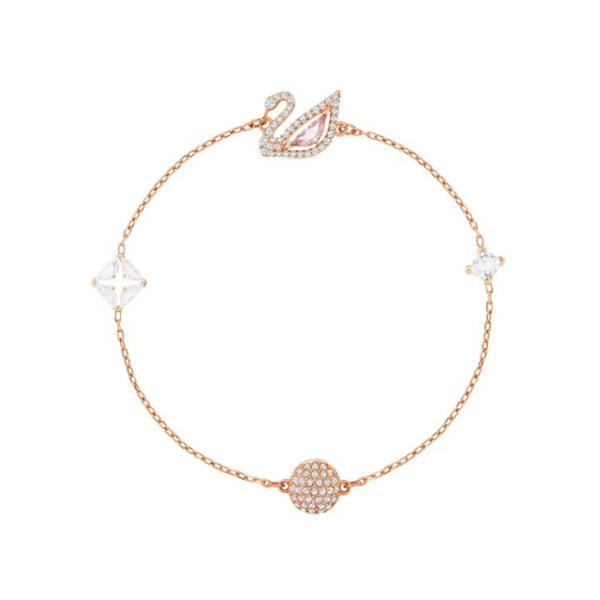 Swarovski pink swan bracelet for women - Image 3