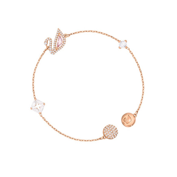 Swarovski pink swan bracelet for women