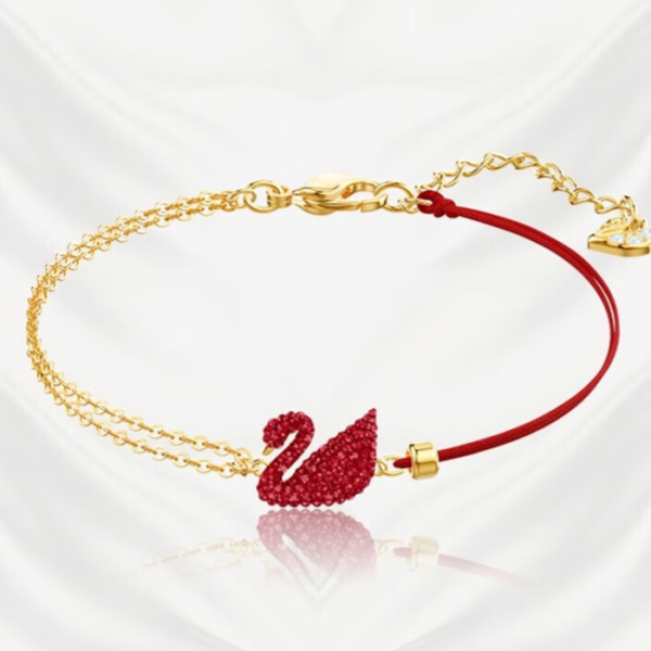 Swarovski red swan bracelet, a Valentine's Day gift - Image 2