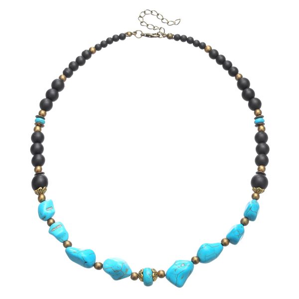 New surf punk men's turquoise necklaces