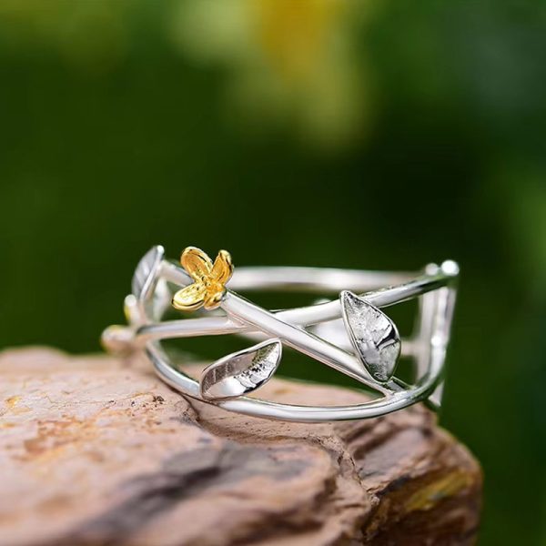 A sweet osmanthus ring made of 925 sterling silver - Image 5